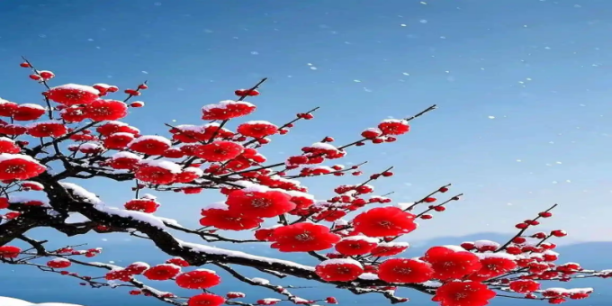 松梅接雪 / 曾宝求