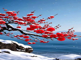 松梅接雪 / 曾宝求